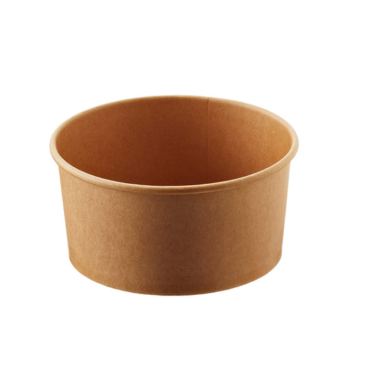 Leone - H0759 - Insalatiera Street Food - D 15 x H 7,5 cm - 1000 ml - avana-bianco - Leone - conf. 24 pezzi