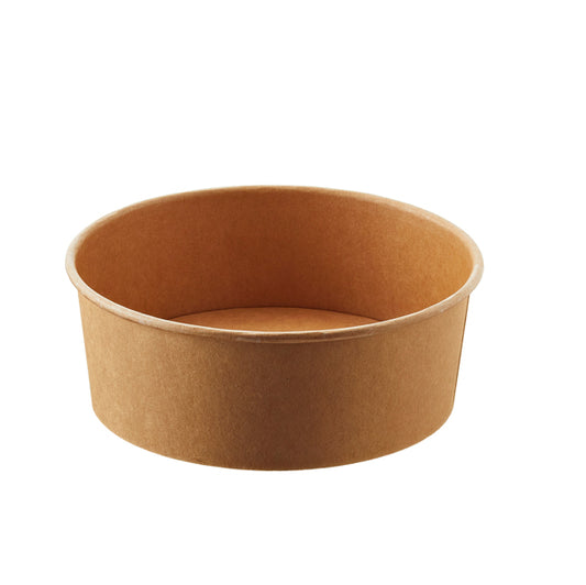 Leone - H0761 - Insalatiera Street Food - 16 x h 6.8 cm - 1300 ml - avana-bianco - Leone - conf. 24 pezzi