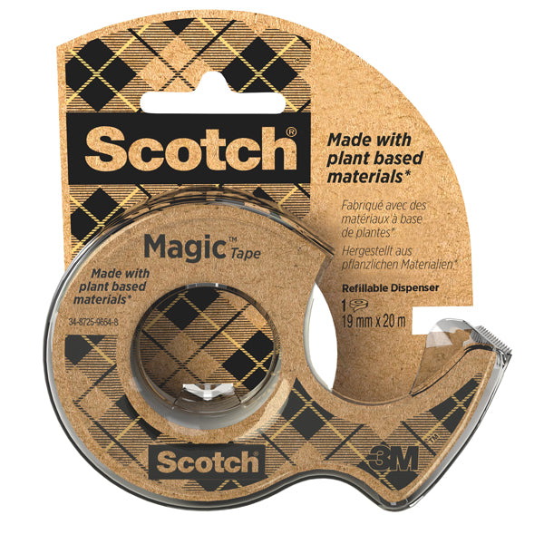 SCOTCH - 7100082821 - Nastro adesivo Magic 900 -  in chiocciola - green - 1,9 cm x 20 m - Scotch