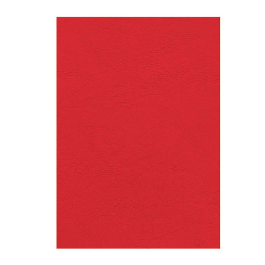 FELLOWES - 5370305 - Copertine per rilegatura - A4 - cartoncino groffrato semilpelle - 240 gr - rosso - Fellowes - conf.100 pezzi
