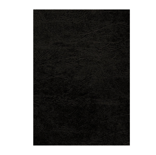FELLOWES - 5370405 - Copertine per rilegatura - A4 - cartoncino groffrato semilpelle - 240 gr - nero - Fellowes - conf.100 pezzi