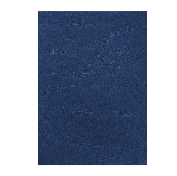 FELLOWES - 5371305 - Copertine per rilegatura - A4 - cartoncino groffrato semilpelle - 240 gr - royal blu - Fellowes - conf.100 pezzi