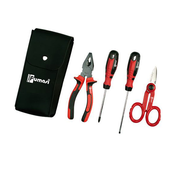 Melchioni Family - 495110920 - Trousse 4 utensili - per elettricista - similpelle - Melchioni Family