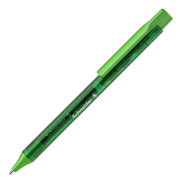 SCHNEIDER - P101104 - Penna gel Fave a scatto - punta 0.7 mm - verde - Schneider