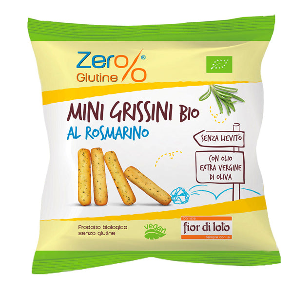 Zer%glutine - 0700674 - Mini grissini - rosmarino - monodose da 30 gr - Zerglutine