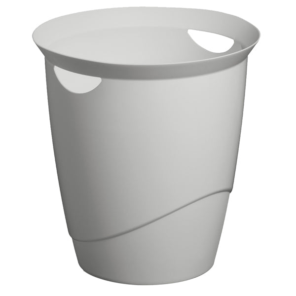 DURABLE - 7760-10 - Cestino gettacarta Eco - altezza 33 cm - diametro 31,5 cm - grigio - Durable