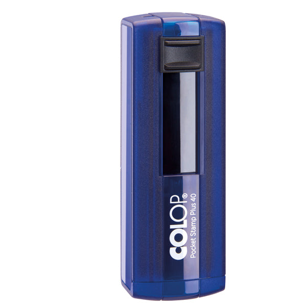 COLOP - PSP40IN - Timbro Pocket Stamp Plus 40 - autoinchiostrante - 23 x 59 mm - 6 righe - blu indingo - Colop