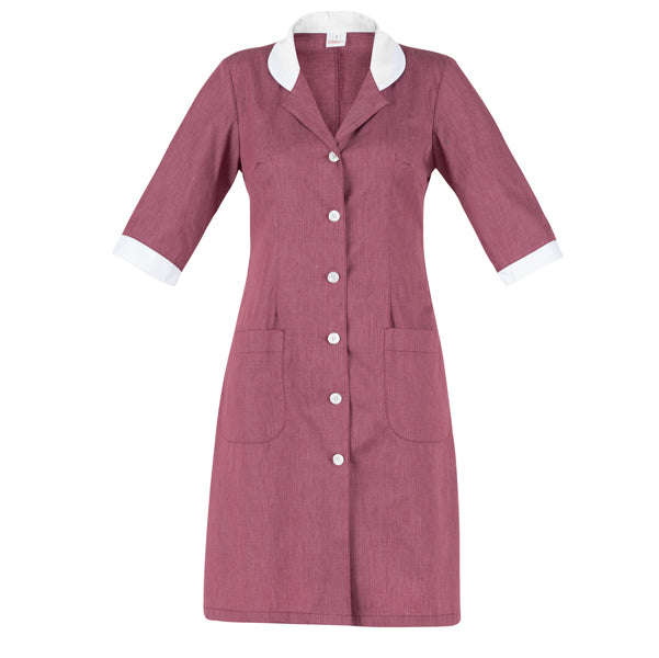 Giblor's - Q9R00220-U35-M - Camice Ortensia - per pulizie - taglia M - bordeaux - Giblor's