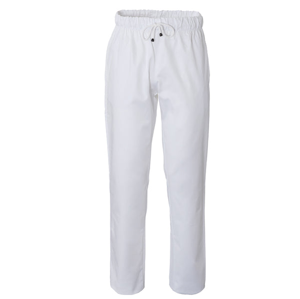 Giblor's - Q8P00193-C01-L - Pantalone da cuoco Plutone - taglia L - bianco - Giblor's