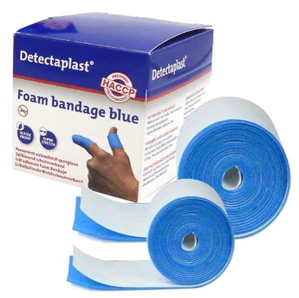 PVS - CER117 - Bendaggio coesivo Detectaplast - per HACCP - 6 x 450 cm - blu - PVS