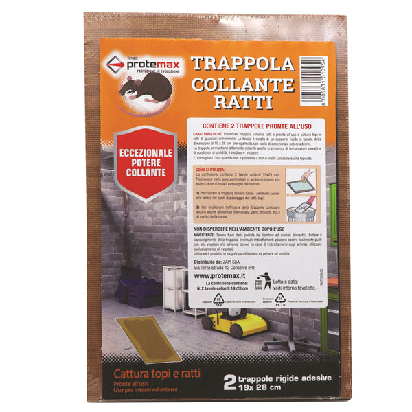 Protemax - PROTE058 - Tavole collanti per ratti - Protemax - blister 2 pezzi