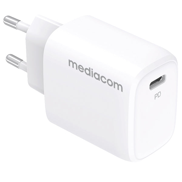 Mediacom - MD-A120 - Caricatore da muro - 20 W - porta USB Type-C - Mediacom