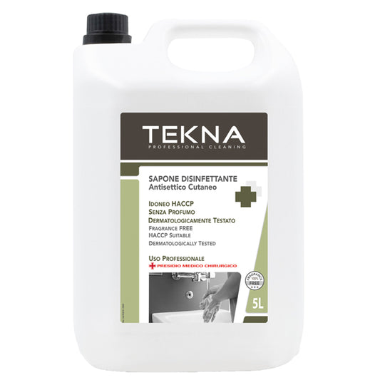 Tekna - k009 - Sapone disinfettante - senza profumo - 5 lt -Tekna
