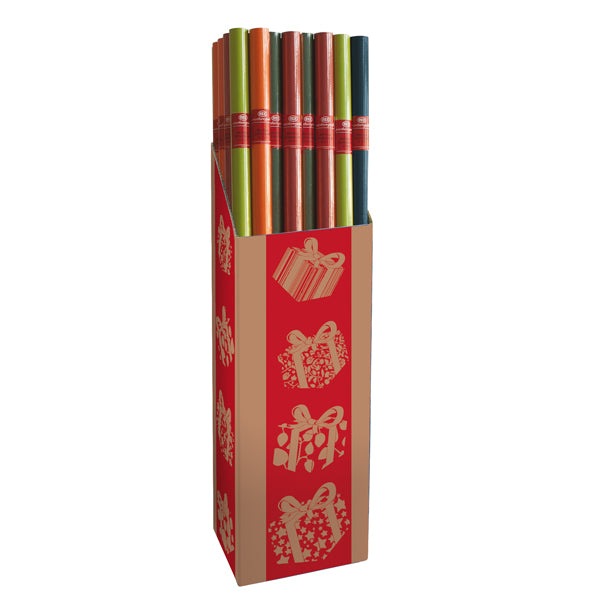 REX SADOCH - R3M01 - Rotolo carta regalo Ecocolor - 3 x 1 m - colori assortiti - Sadoch
