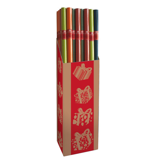 REX SADOCH - R3M01 - Rotolo carta regalo Ecocolor - 3 x 1 m - colori assortiti - Sadoch