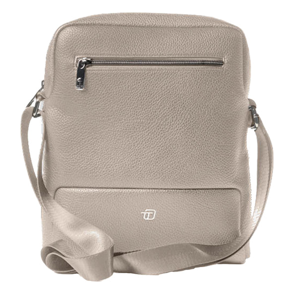 IN TEMPO - 9215GAT21 - City bag medium Gate Trended - 25 x 30 x 6 cm - ecopelle - ghiaccio - InTempo