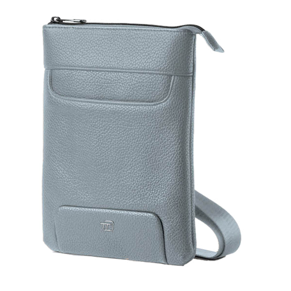 IN TEMPO - 9214GAT31 - City bag piccola Gate Trended - 20 x 26 x 2 cm - ecopelle - azzurro - InTempo