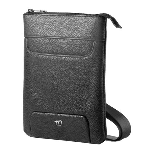 IN TEMPO - 9214GAT34 - City bag piccola Gate Trended - 20 x 26 x 2 cm - ecopelle - nero - InTempo