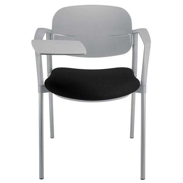 Unisit - SPGPTT-SN - Poltroncina visitatore Step SPGPTT - con braccioli inclusi e tavoletta - nero - Unisit