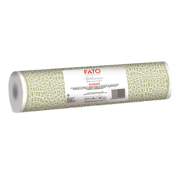 FATO - 88654100 - Runner Tablewear - linea Croc Skin - 0,40 x 24 mt - salvia - Fato