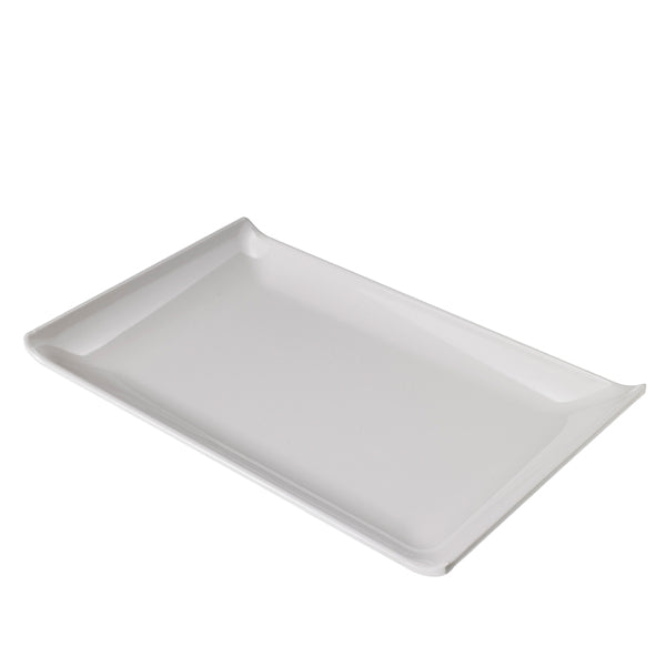 Leone - T8157 - Piatto rettangolare - 23 x 14 x 2,6 cm - melamina - bianco - Leone