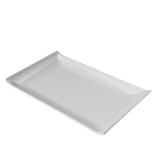 Leone - T8157 - Piatto rettangolare - 23 x 14 x 2,6 cm - melamina - bianco - Leone