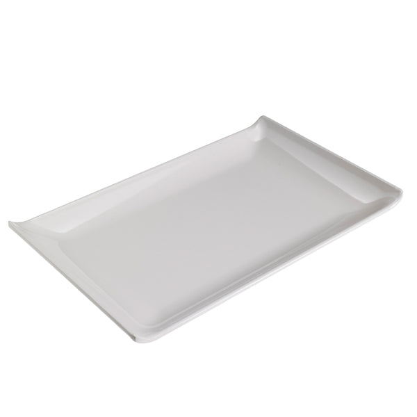 Leone - T8158 - Piatto rettangolare - 28,6 x 18 x 2,8 cm - melamina - bianco - Leone