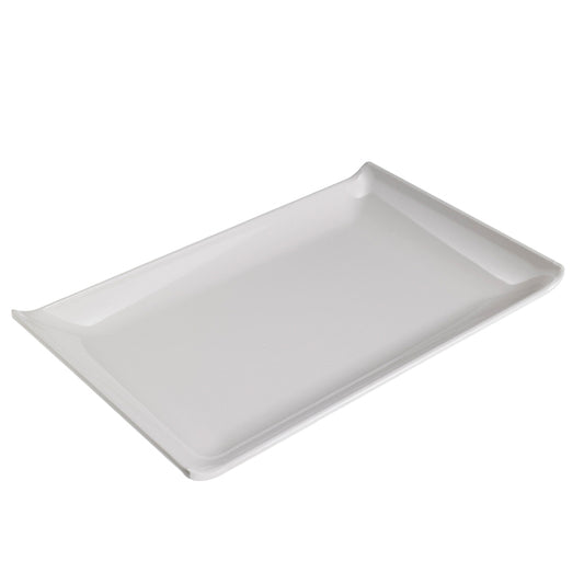 Leone - T8158 - Piatto rettangolare - 28,6 x 18 x 2,8 cm - melamina - bianco - Leone