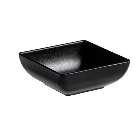 Leone - T8163.Z - Ciotolina quadrata fingerfood - 7,5 x 7,5 x 2,7 cm - melamina - nero - Leone