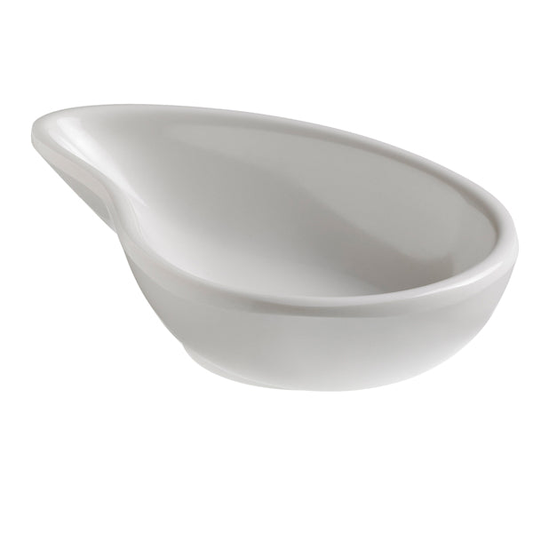 Leone - T8165 - Ciotola a goccia fingerfood - 10 x 6,5 x 2,4 cm - melamina - bianco - Leone