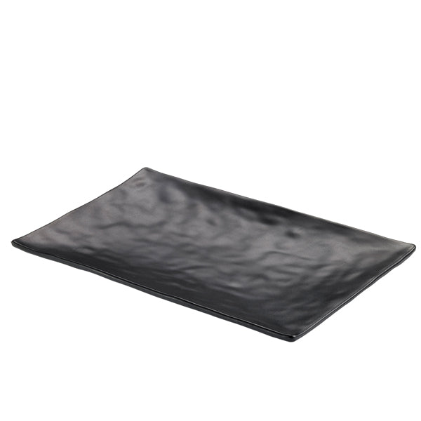 Leone - T8226 - Vassoio rettangolare - 24 x 13,8 x 2 cm - melamina - nero - Leone