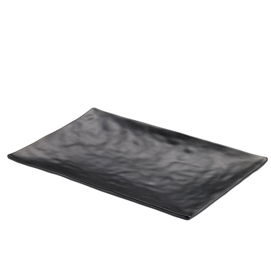 Leone - T8226 - Vassoio rettangolare - 24 x 13,8 x 2 cm - melamina - nero - Leone