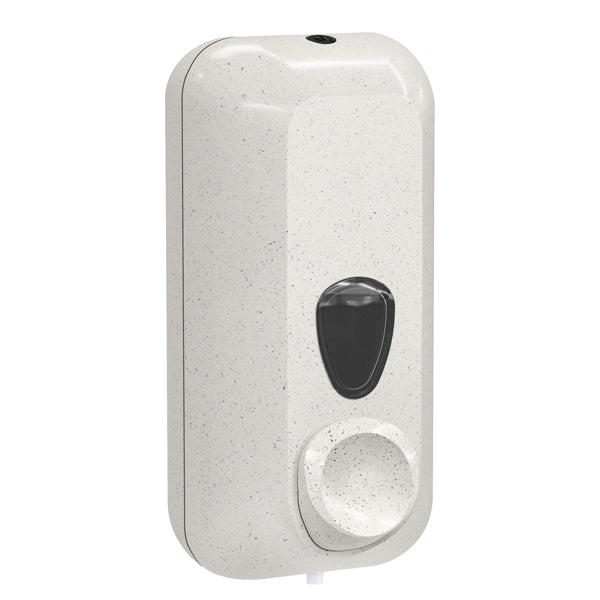 MAR PLAST - A71411WD - Dispenser per sapone liquido Woodplastic - 228 x 90 x 102 mm - capacitA' 0,55 L - bianco - Mar Plast