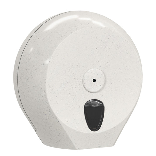 MAR PLAST - A756N1WD - Dispenser per carta igienica Mini Jumbo plus Woodplastic - 273 x 128 x 270 mm - rotolo diametro 23 cm - bianco - Mar Plast