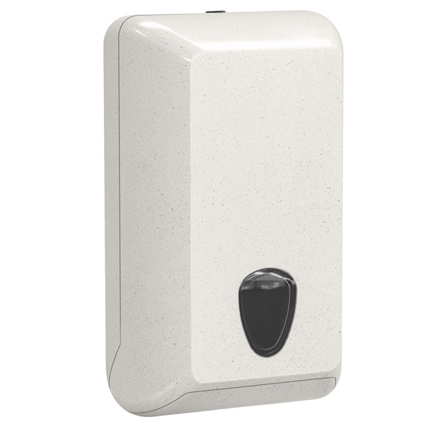 MAR PLAST - A853N1WD - Dispenser per carta igienica interfogliata Woodplastic - piegati a V e Z - 300 x 132 x 170 mm - 550-450 fogli - bianco - Mar Plast