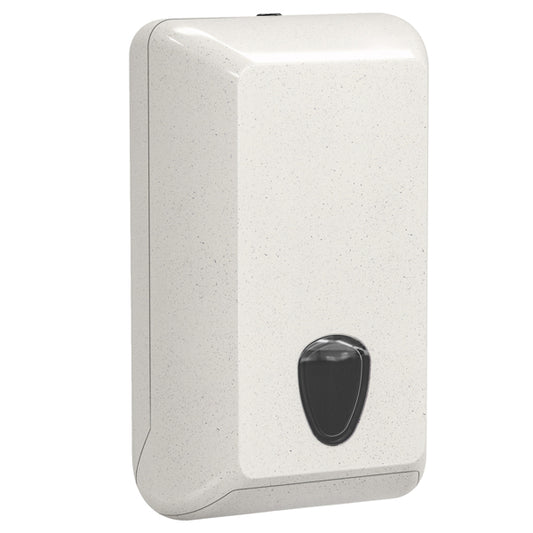 MAR PLAST - A853N1WD - Dispenser per carta igienica interfogliata Woodplastic - piegati a V e Z - 300 x 132 x 170 mm - 550-450 fogli - bianco - Mar Plast