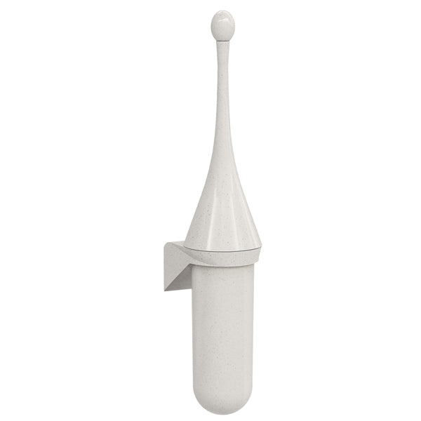 MAR PLAST - A65811WD - Portascopino da parete Woodplastic - 480 x 113 x 92 mm - bianco - Mar Plast