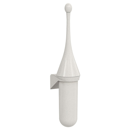 MAR PLAST - A65811WD - Portascopino da parete Woodplastic - 480 x 113 x 92 mm - bianco - Mar Plast