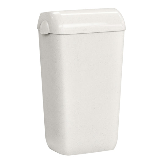 MAR PLAST - A740N1WD - Cestino gettacarte Woodplastic - con coperchio - 225 x 335 x 545 mm - 23 L - bianco - Mar Plast