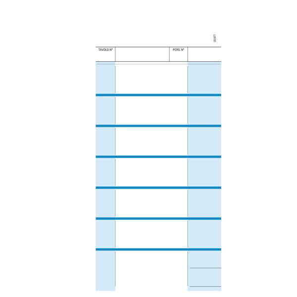 DATA UFFICIO - 814000000 - Comande a 7 tagliandi - snap 2 copie autoric. - 23 x 10,5 cm - DU16197T000 - Data Ufficio - conf. 100 pezzi