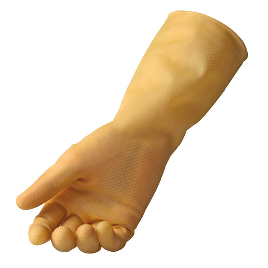 Reflexx - R92-m - Coppia di guanti in lattice non felpato R92 - tg M - giallo - Reflexx