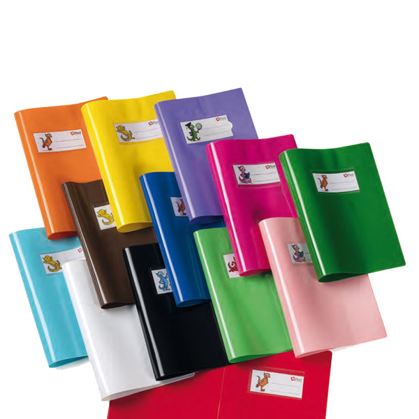 RI.PLAST - 34618043 - Copriquaderno coprente GreenLine - c-alette - A5 - lucido - PVC - blu - Ri.Plast
