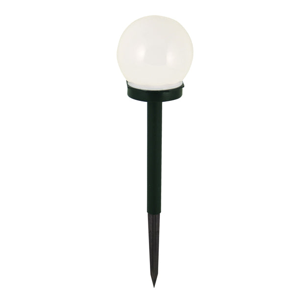 Velamp - SPK10 - Lampada solare LED Globe - 10 x 10 x 34 cm - nero-bianco - Velamp - conf. 20 pezzi