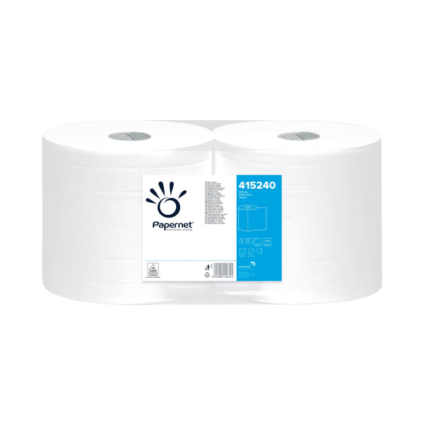 PAPERNET - 415240 - Bobina industriale - goffratura wave - 142 m - 600 strappi - Papernet