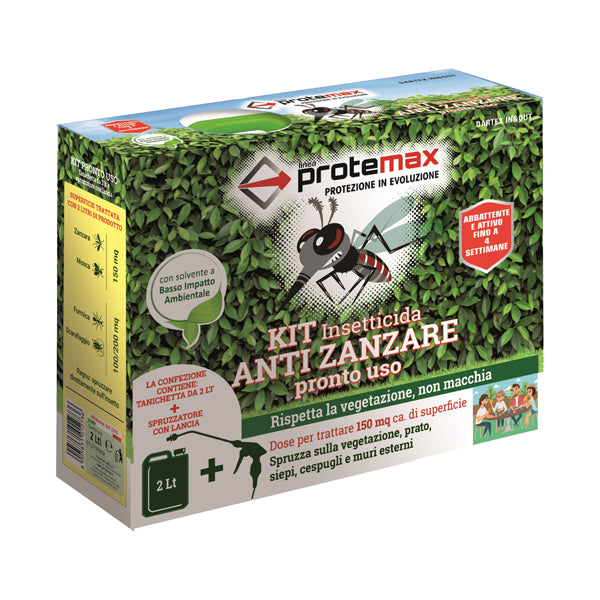 Protemax - PROTE193 - Kit insetticida antizanzare - pronto all'uso - Protemax