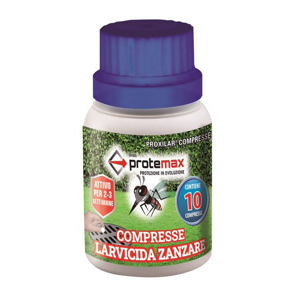 Protemax - PROTE214 - Compressa insetticida per larve di zanzara - in barattolo - Protemax - conf. 10 pezzi