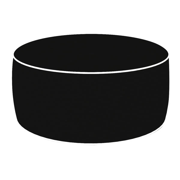 King Collection - P1816011 - Pouf Ottoman - 23 x 53 cm - nero - King Collection