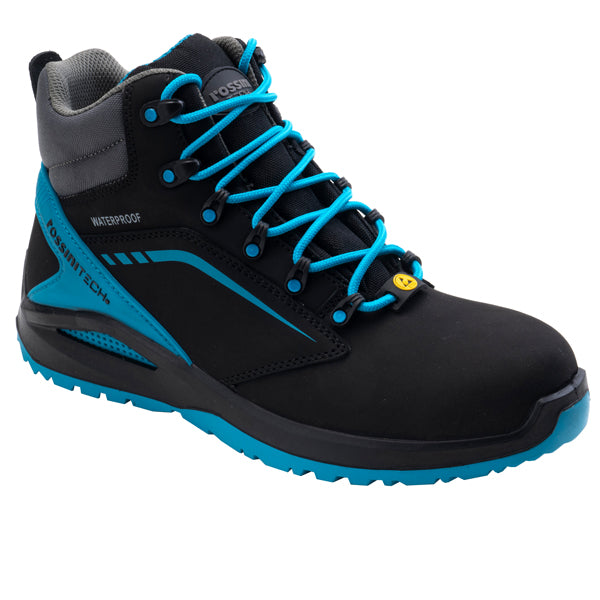 Rossini - PPRC406-39 - Calzatura di sicurezza Streif High - S3 - numero 39 - nero-azzurro ottanio - Rossini
