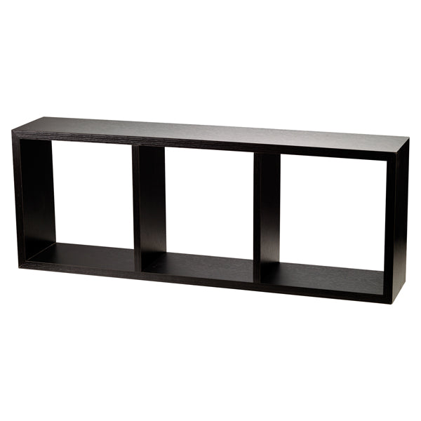 King Collection - M1106052-A - Scaffale Cubo - 3 ripiani MDF - 30 x 15 x 80 cm - wenge - King Collection