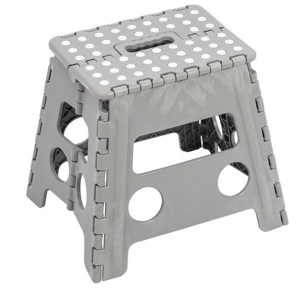King Collection - S1407117-G - Sgabello alto Clic Clac - 30 x 22 x 32 cm - grigio - King Collection